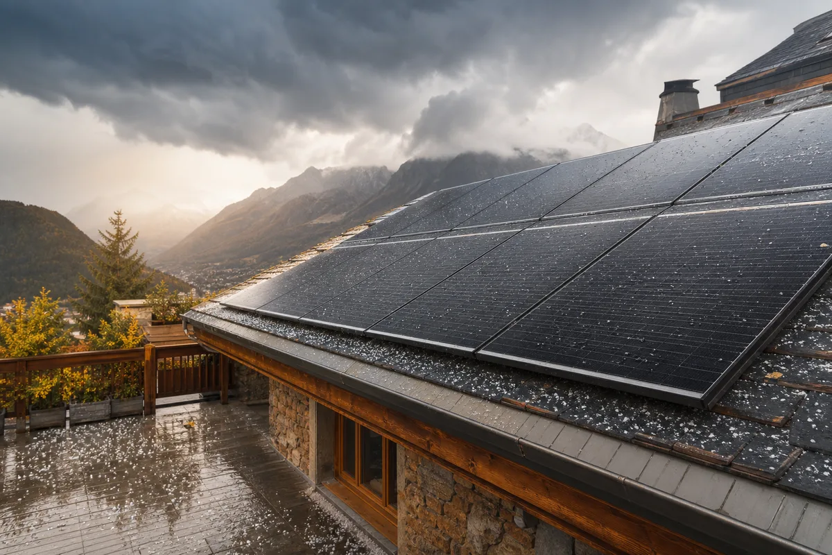 Grêle et orages à Guillestre : protéger et assurer ses panneaux
