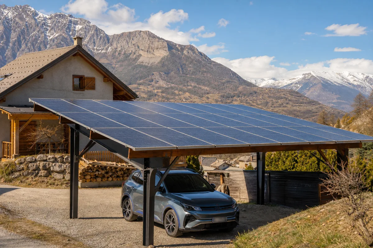 Carport solaire à Guillestre